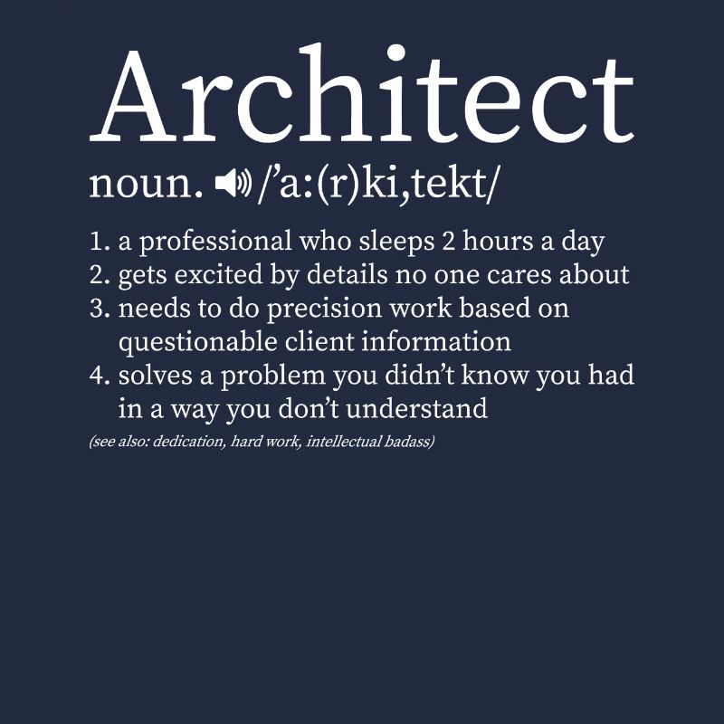 Architekt Beruf Definition Spruch Studium Geschenk