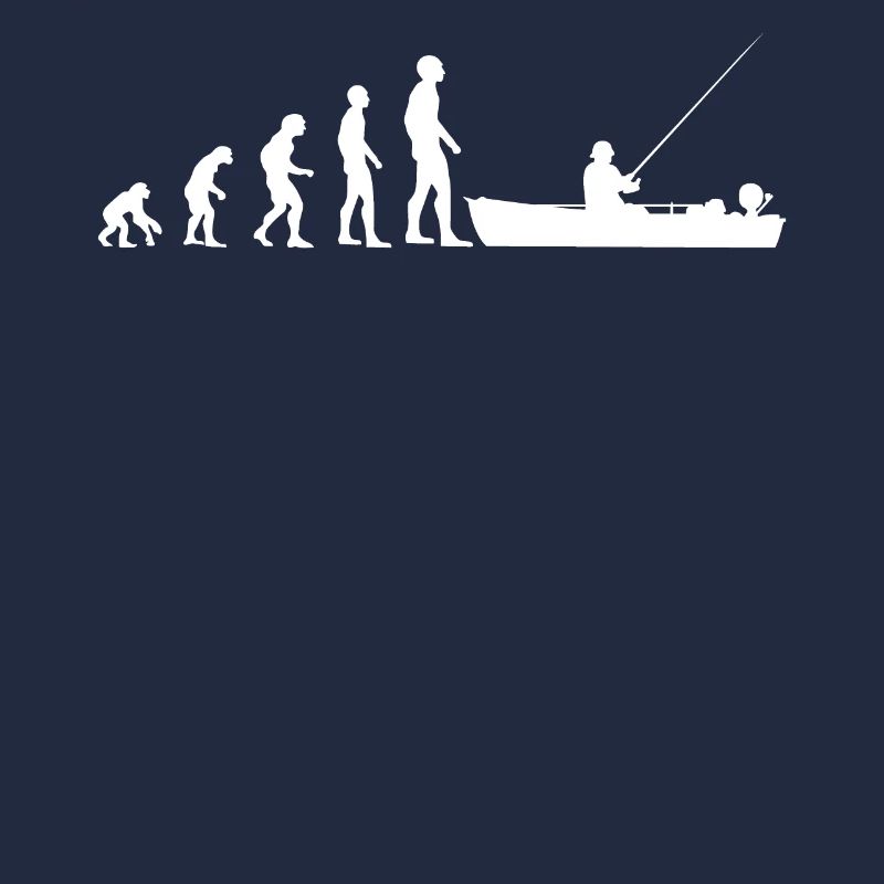 Pêcheur pêche bateau de pêche Evolution Drôle cadeau