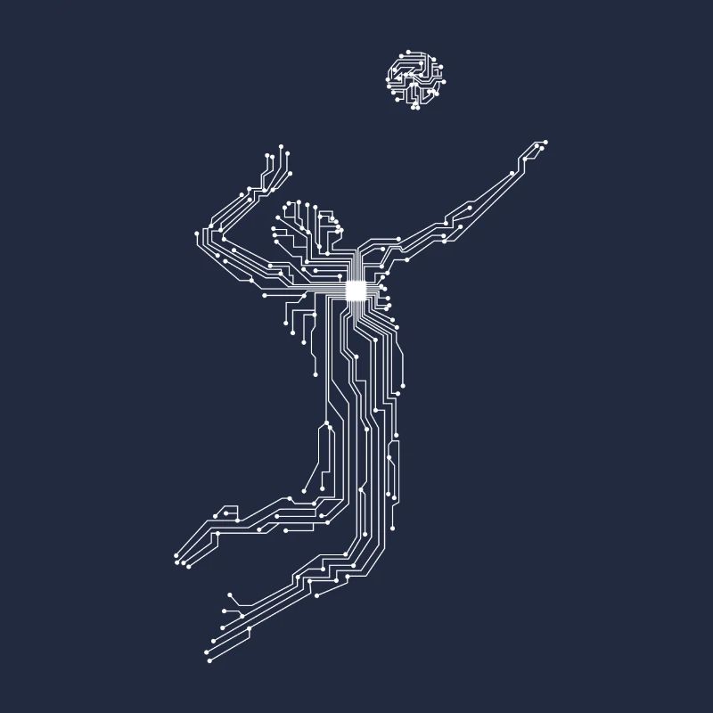 CPU Chipset Board Volleyball Player