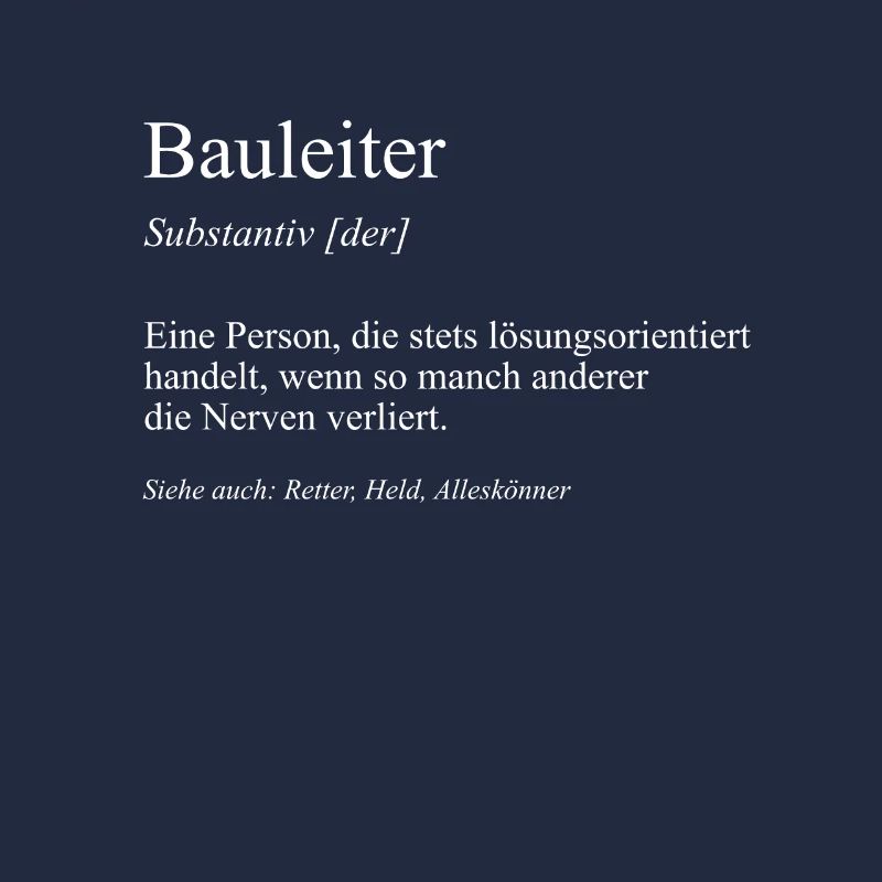 Bauleiter Bauherr Eigenheim Richtfest Geschenkidee