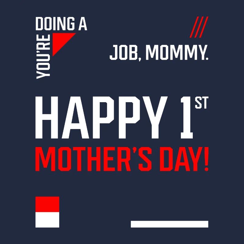 Glücklich 1. - Muttertag Geschenk cool