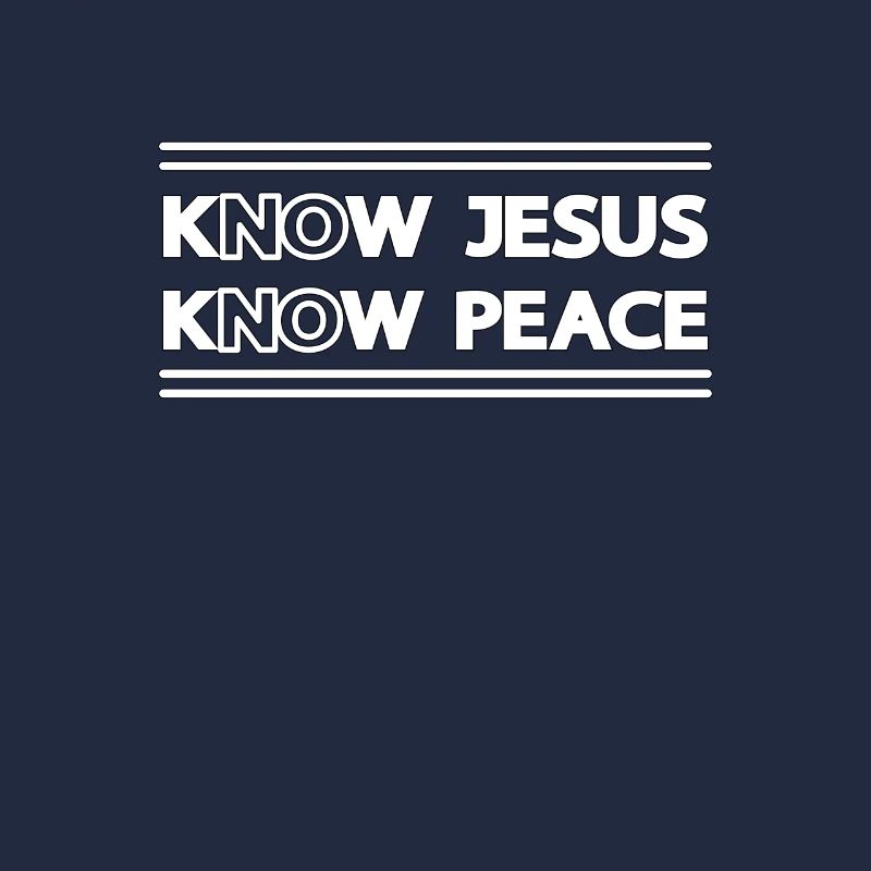 Christian Design Know Jesus, Know Peace