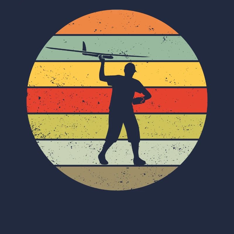Modellflug Modellbauer Flugzeug Retro Geschenk