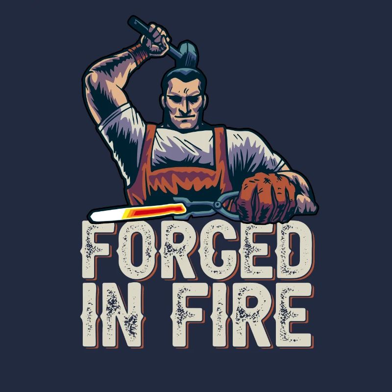 Forged Dans Fire Forgeron Métallurgique