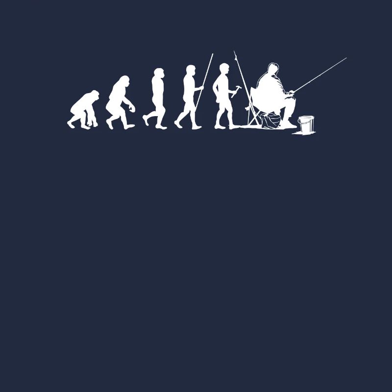 Evolution Angler Geschenkidee Angeln und Fischen