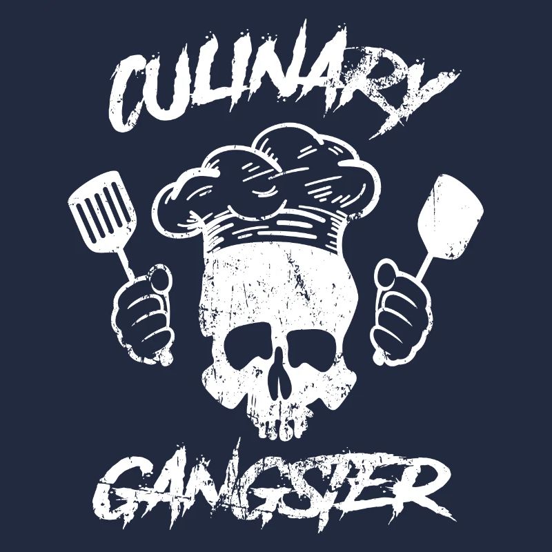 Culinary Gangster Skull - Chef BBQ Chef