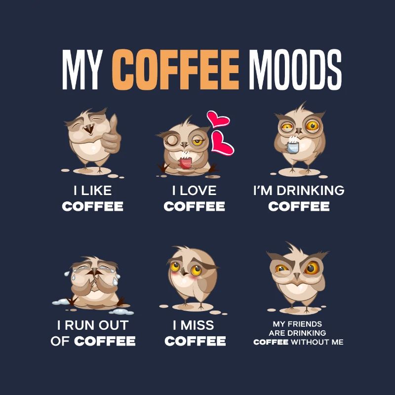 Eulen Kaffee Liebhaber Geschenk