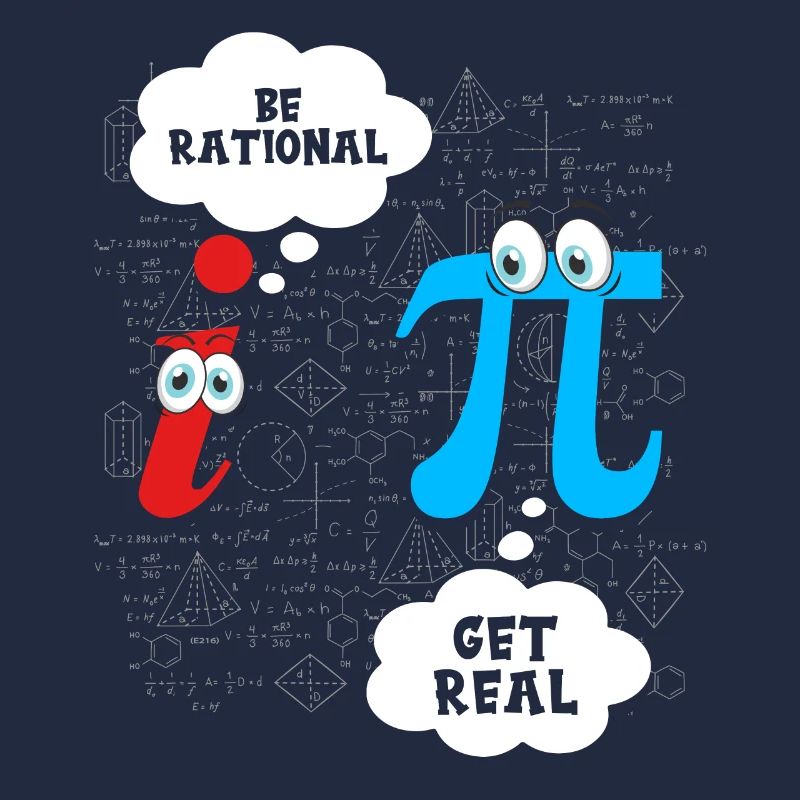 Funny Be Rational Get Real Math Pun Statistiken