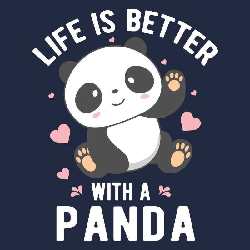 La vie est meilleure avec un panda panda mignon Bear Classi