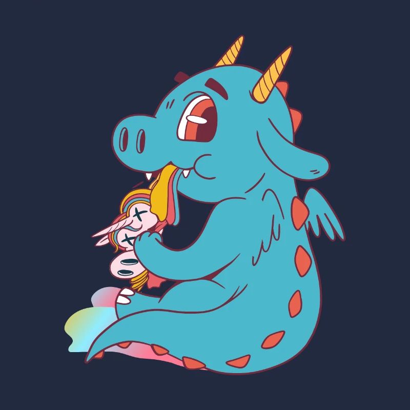 Drache letzer Einhorn Geschenk