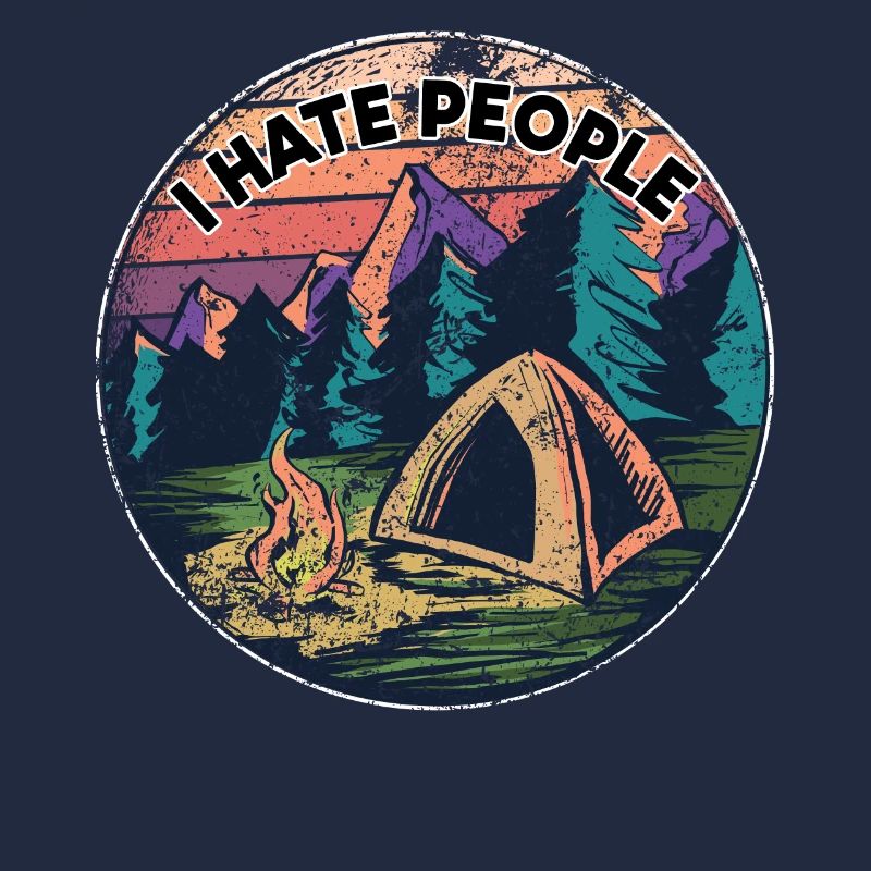 I hate people distressed vintage retro hate haters