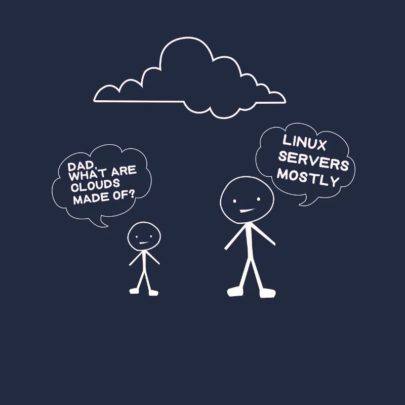 Father and son Linux