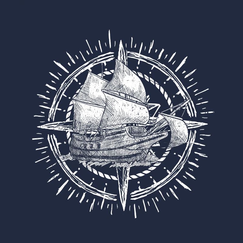 Voile Tshirt Sailing catamaran bateau pour la régate