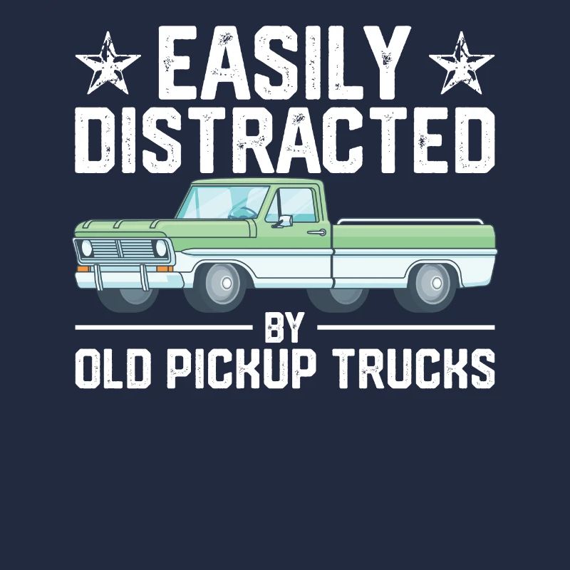 Leicht ablenkbar durch alte Pickup-Trucks Oldtimer