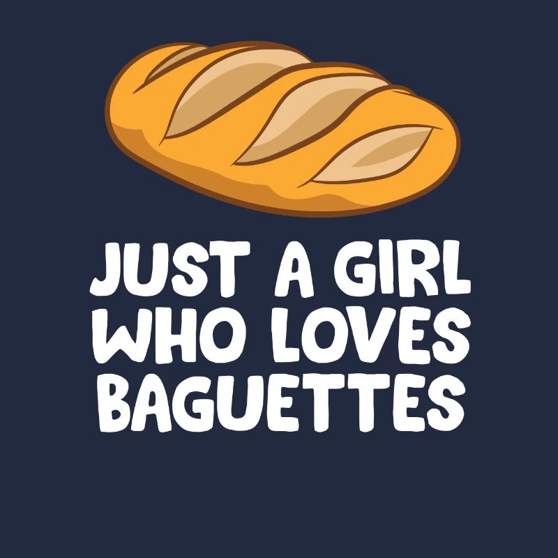 Nur ein Mädchen, das Baguettes liebt