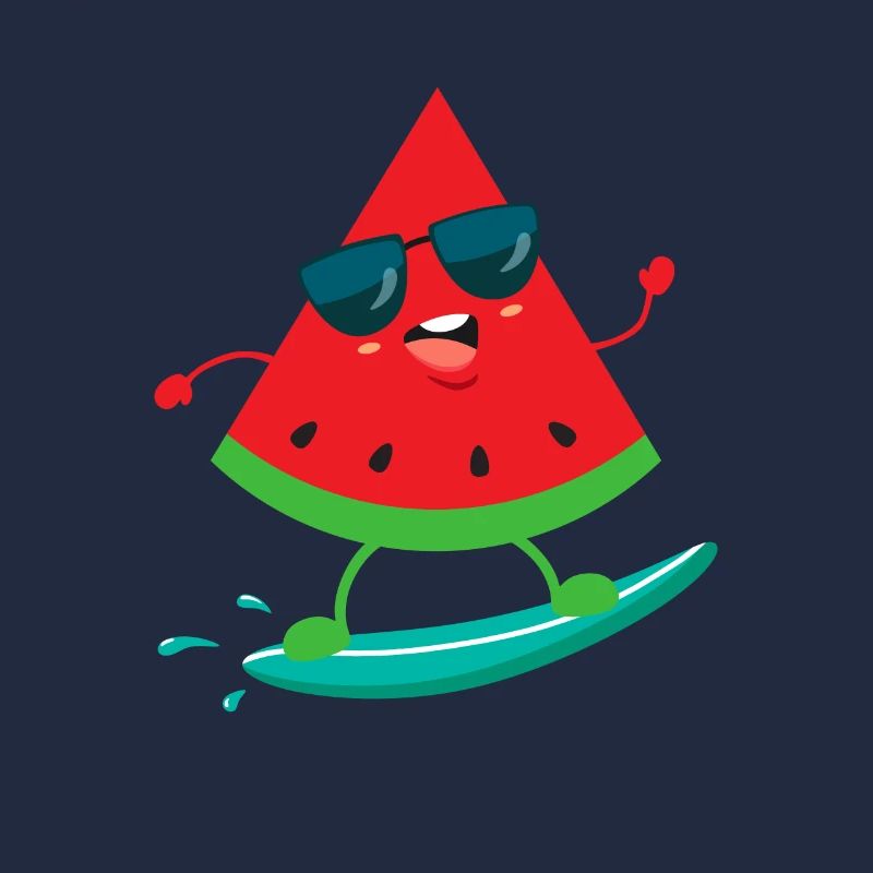 Pastèque surfé au melon fruits d’été conception