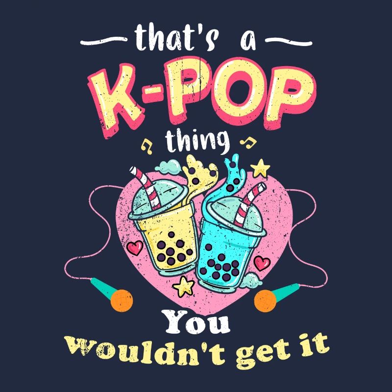 K-Pop Tshirt Geschenk Bubble Tea