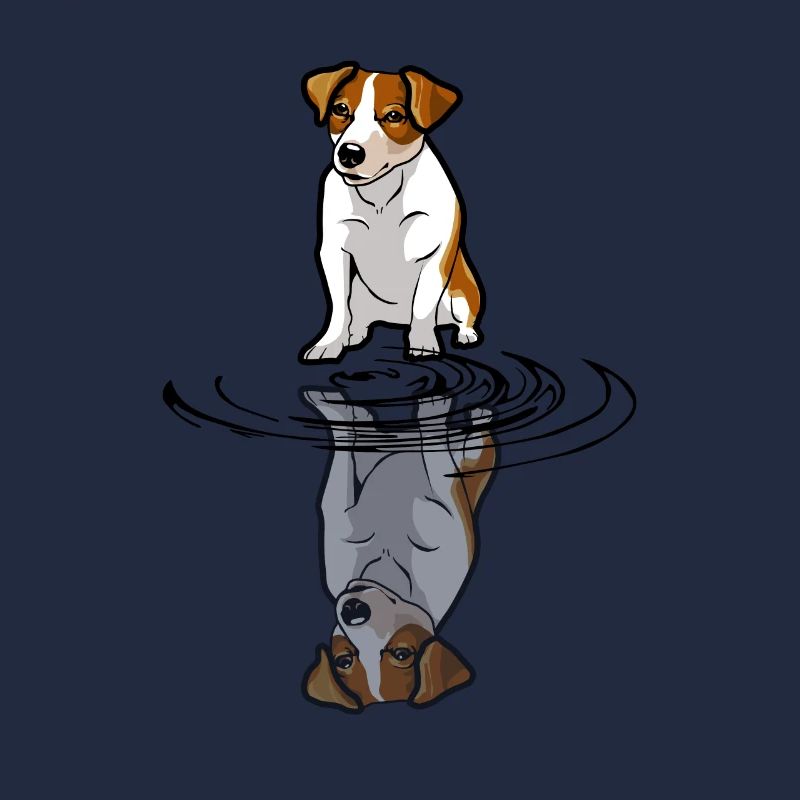 Mise en miroir de Jack Russell