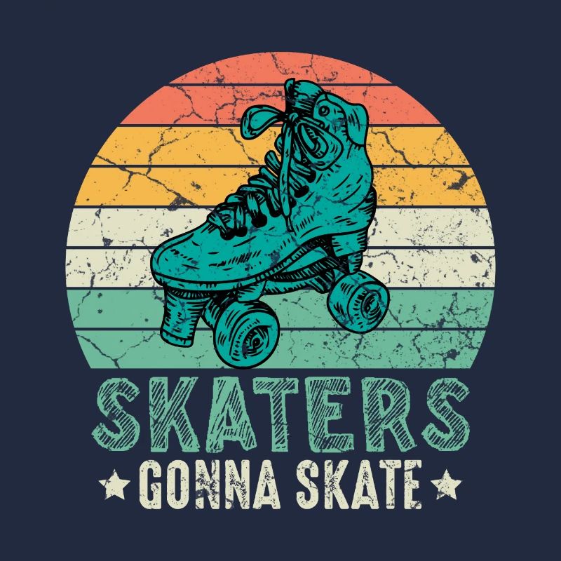Rollschuhfahrer Retro Rollerskater