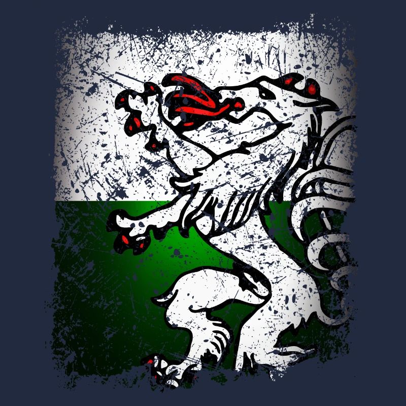 Styrie Drapeau drapeau Blason Rétro Panther