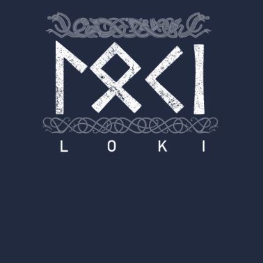 Loki Runic Script Medieval Market Vikings Valhalla