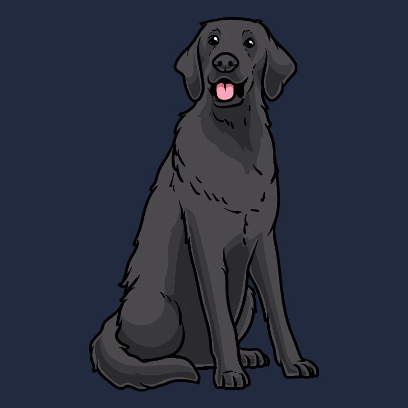 Flat Coated Retriever Hund
