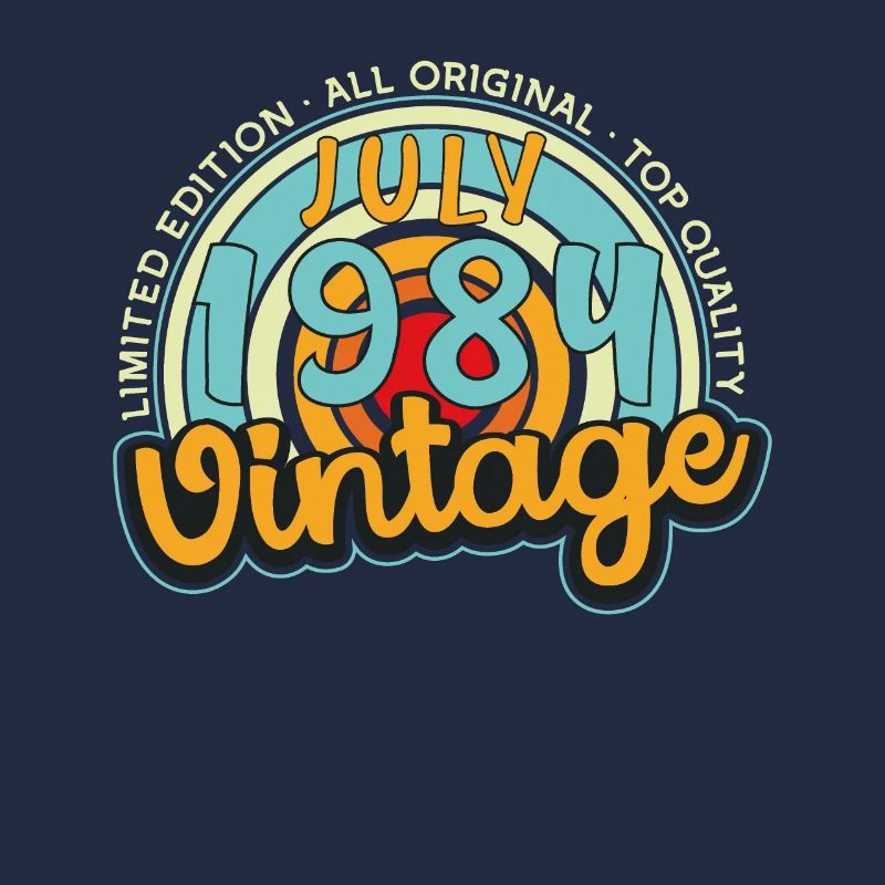 Juli 1984 Vintage Geschenk
