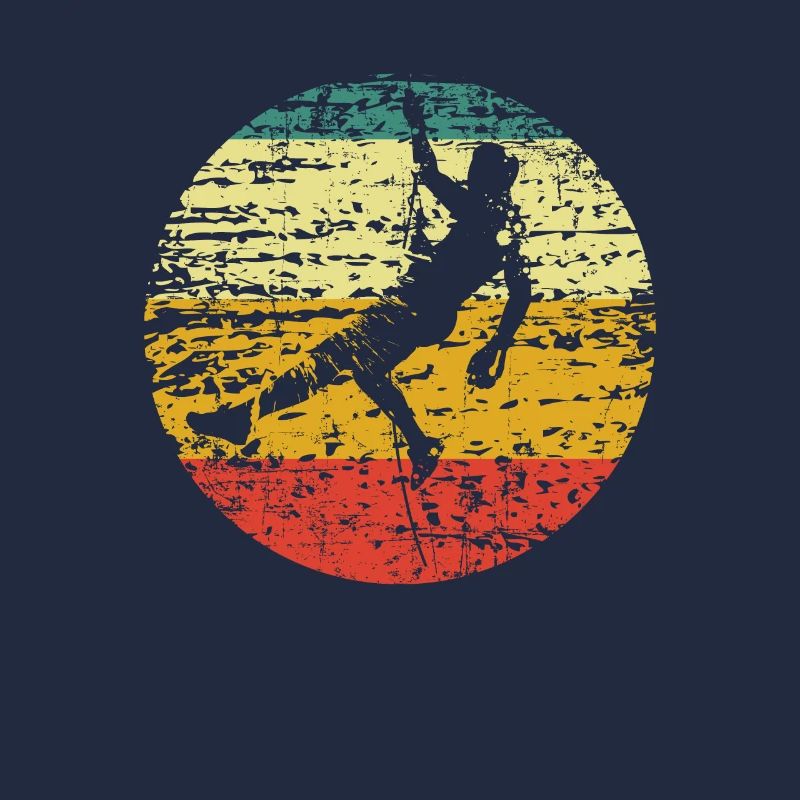 Climbing climber retro