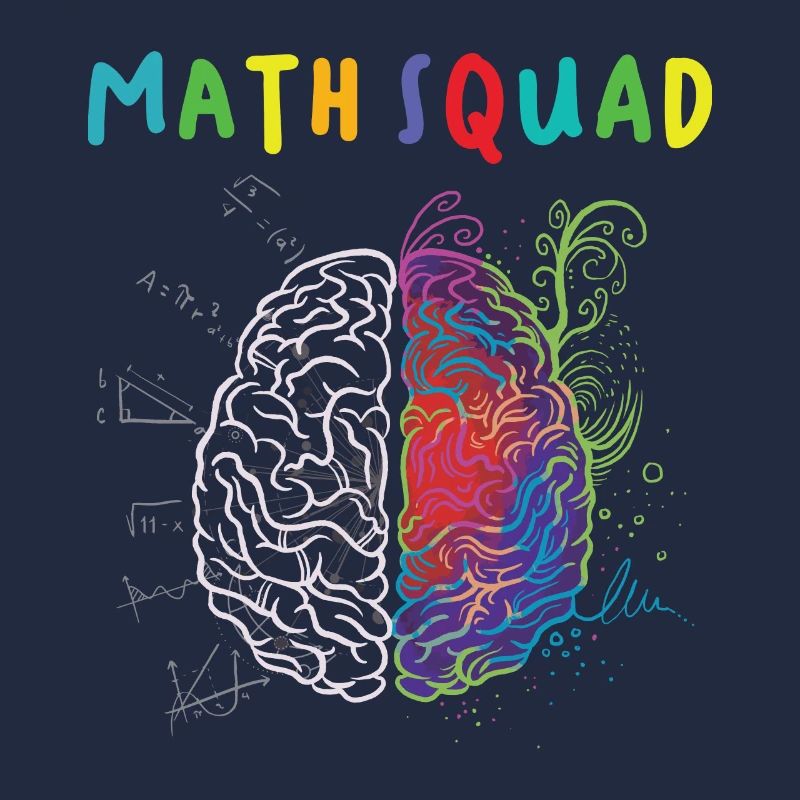 Math Squad Math Teacher Artistic and Logical Brain
