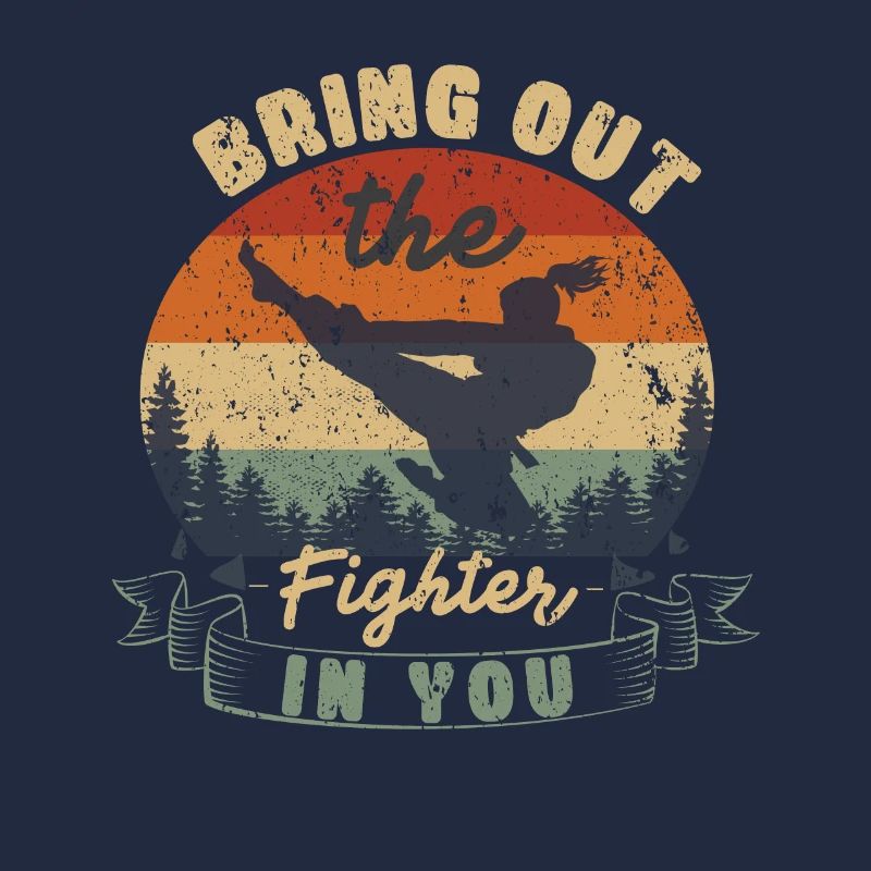 Conception de karaté pour un combattant de karaté