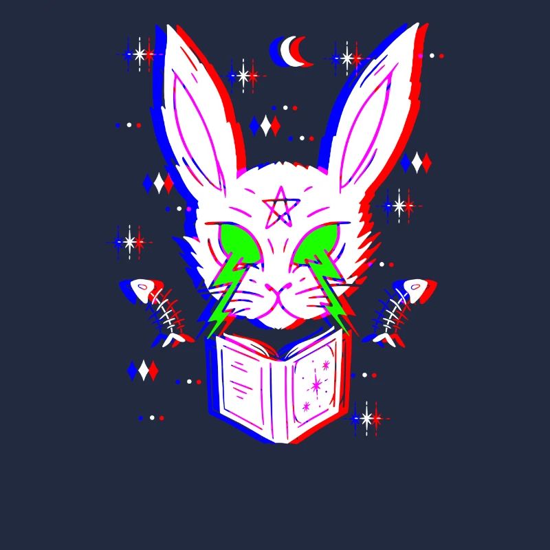 Techno Lapin démon Halloween Gothic