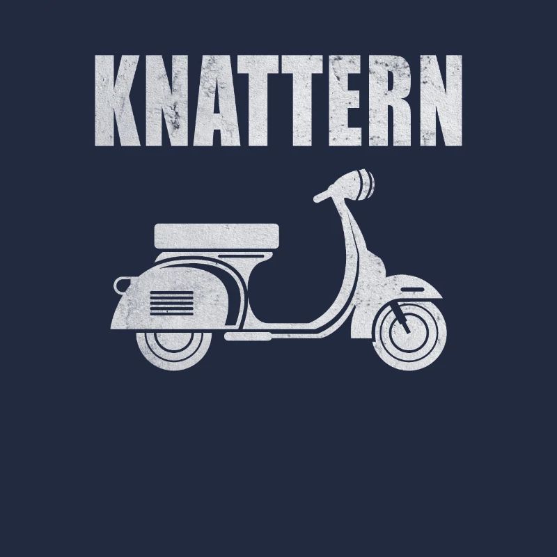 Roller Motorroller Scooter Knattern Rollerfahrer