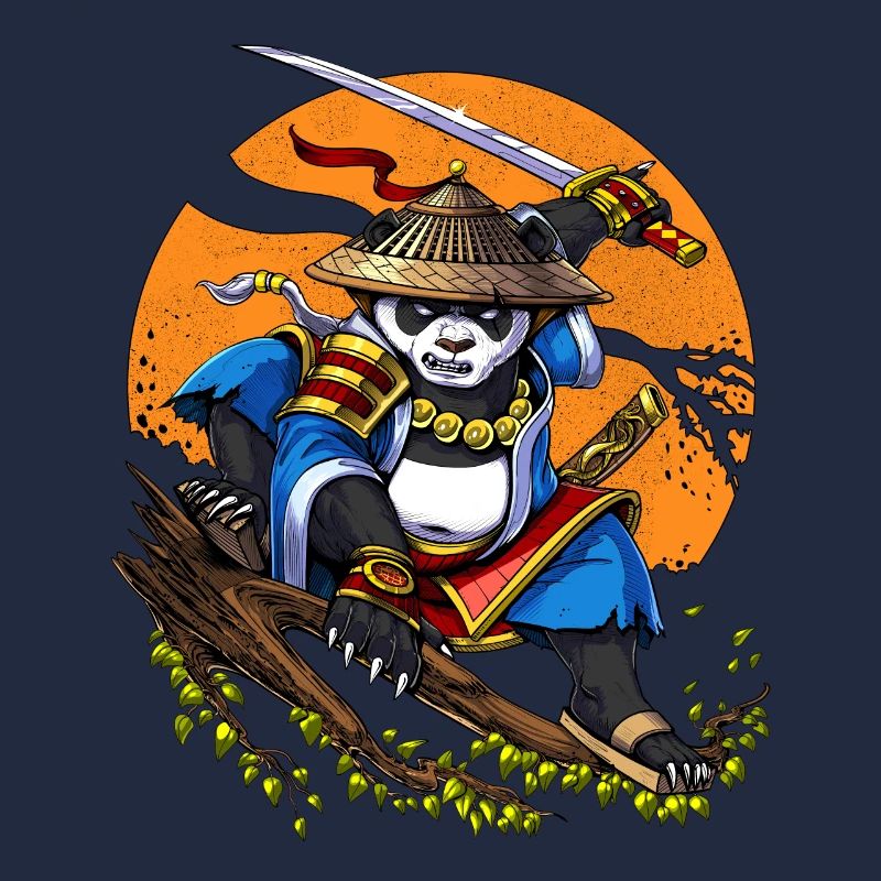 Panda Bär Samurai