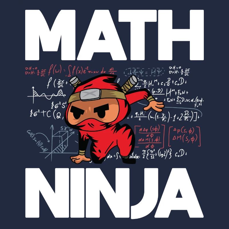 Funny Math Ninja For Mathematics Teacher Student