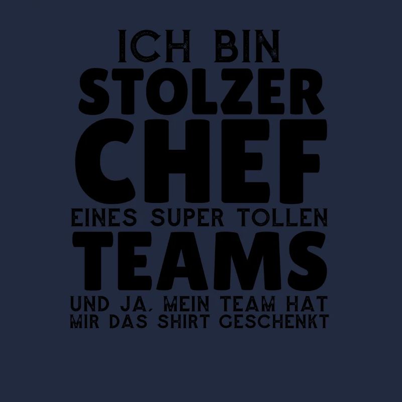 Stolzer Chef eines tollen Teams