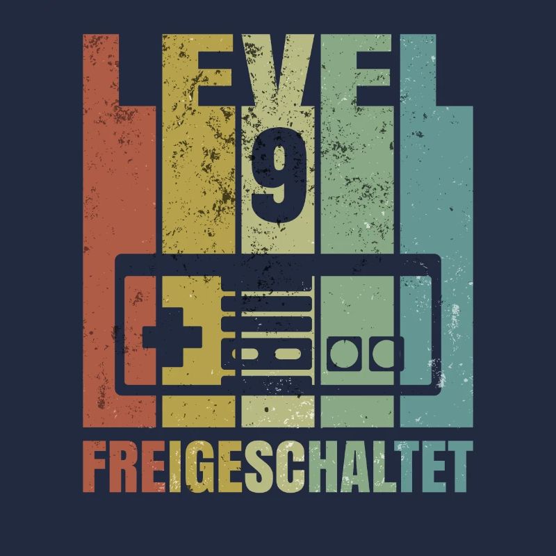 Level 9 freigeschaltet Geburtstagsshirt Geschenk