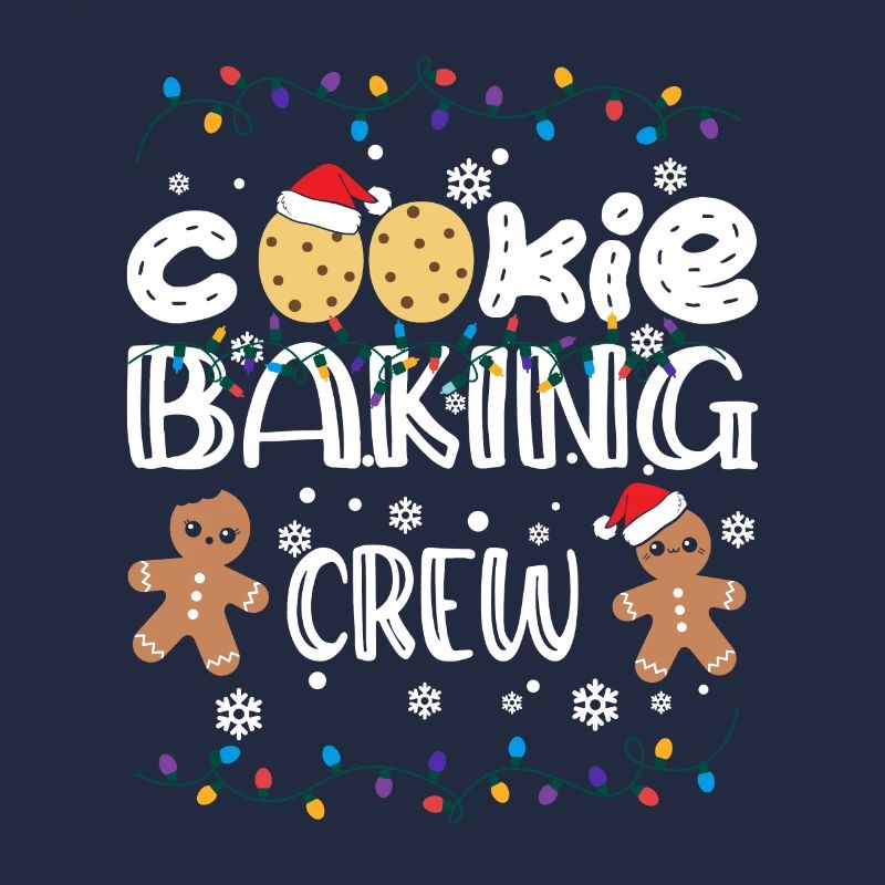 Lumières de Noël Équipe de cuisson de biscuits de Noël
