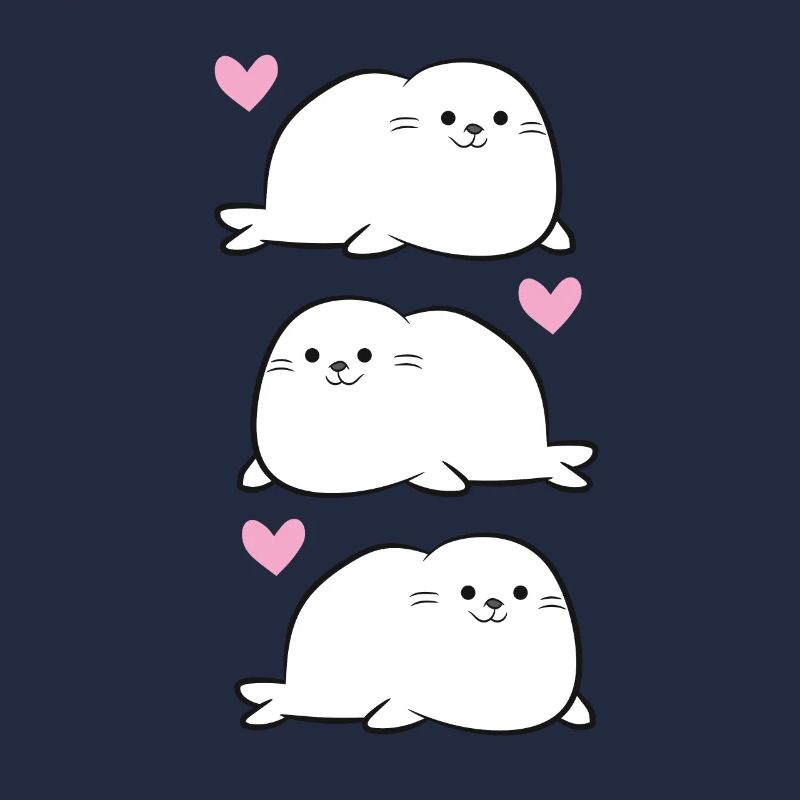 Mignons Phoques Bébés Phoques Amour Phoques