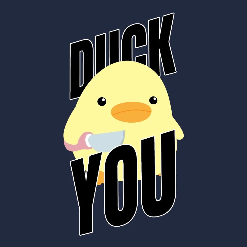 Duck you Ente Mit Messer Duck with Knife Meme Fun