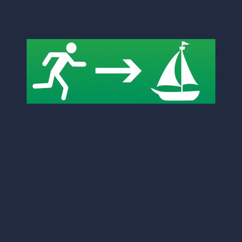 Emergency exit sailing sailboat