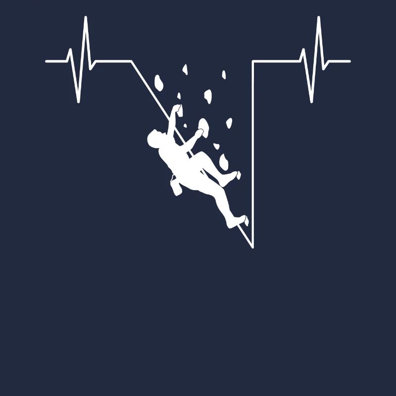 Climber ECG line climbing wall climbing hall