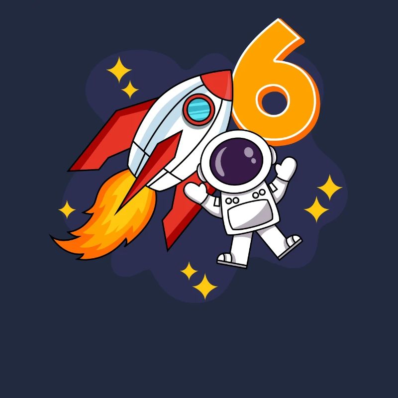 Astronaute spatial de 6 ans 6e anniversaire