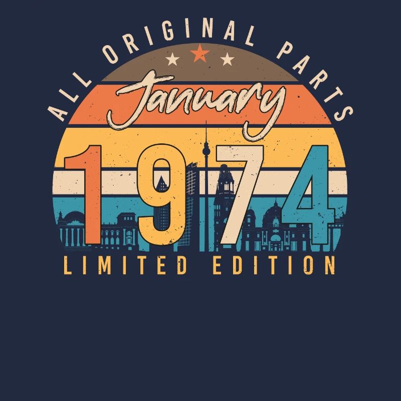 Janvier 1974 Original Vintage