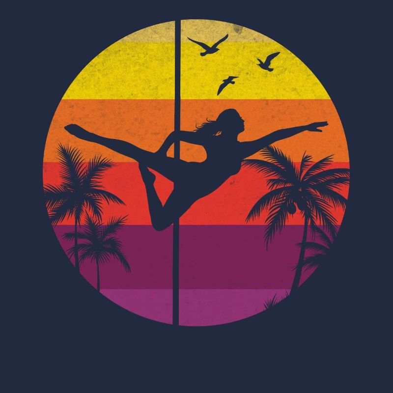 Pole Dance Pole Dancing Girl I Sunset Pole Dance