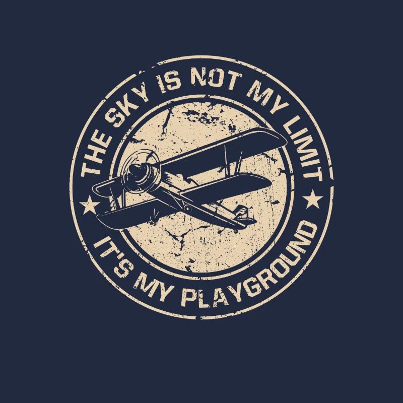 Sky Is Not Tghe Limit Pilot Sprüche Luftfahrt