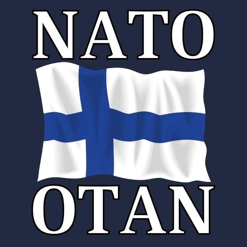 L’OTAN et le drapeau de la Finlande