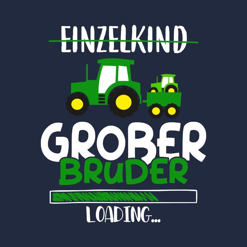 Einzelkind Großer Bruder Loading Traktor