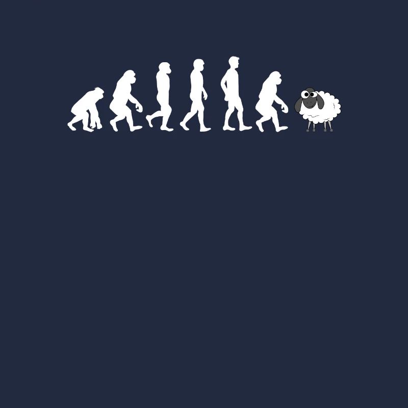 Lustige sarkastische Wake Up Sheeple Evolution von Moder
