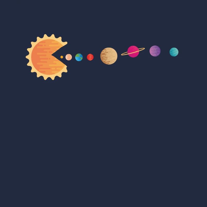 Funny Sun Planets Outer Space Galaxy Solar System