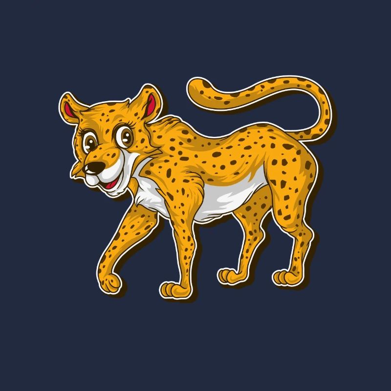 Gepard Tshirt Kinder LeoPard Jaguar Geopard Katze